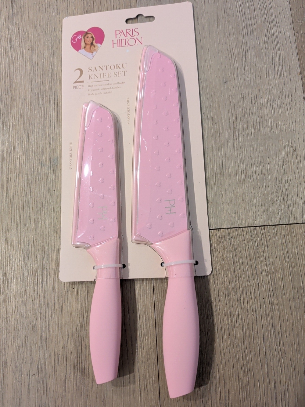Paris Hilton Pink Santoku Knife Set - 2 Piece